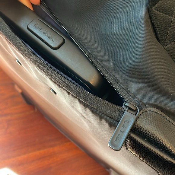 Paul Smith Rolling Carry On Suitcase, Navy - Picture 3 of 6